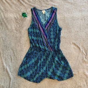 Blue & Purple Romper - Size: Large